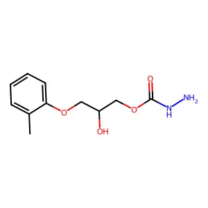 2-Hydroxy-3-(2-methylphenoxy)propyl hydrogen carbonohydrazonate structure