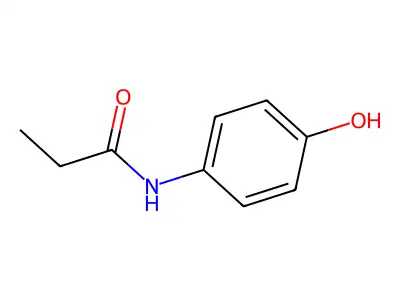 N-(4-羟基苯基)丙酰胺 structure
