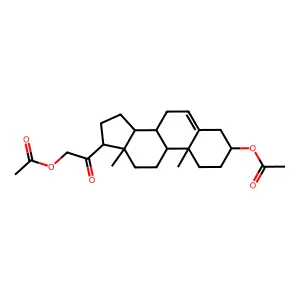 3-beta,21-Dihydroxypregn-5-en-20-one di(acetate) structure
