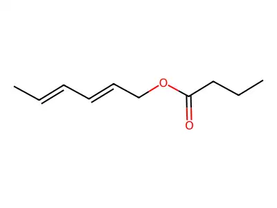 丁酸 2,4-己二烯-1-基酯 structure