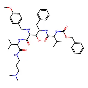 Cbz-Val-NHPhCH2-Statine deriv. structure