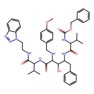 Cbz-Val-NHPhCH2-Statine deriv. structure