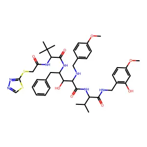 Cbz-Val-NHPhCH2-Statine deriv. structure