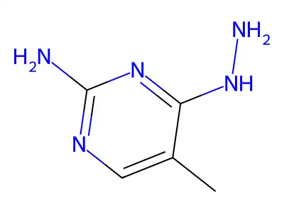 4-Hydrazinyl-5-methylpyrimidin-2-amine structure