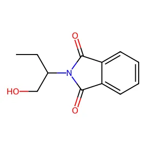 2-(1-hydroxybutan-2-yl)isoindoline-1,3-dione structure