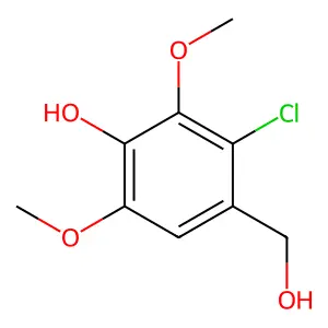 Benzenemethanol, 2-chloro-4-hydroxy-3,5-dimethoxy- structure