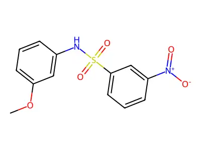 N-(3-methoxyphenyl)-3-nitrobenzenesulfonamide structure