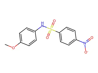N-(4-methoxyphenyl)-4-nitrobenzenesulfonamide structure