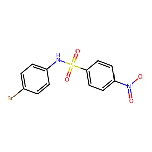 N-(4-bromophenyl)-4-nitrobenzenesulfonamide structure