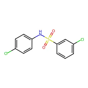 3-Chloro-N-(4-chlorophenyl)benzenesulfonamide structure
