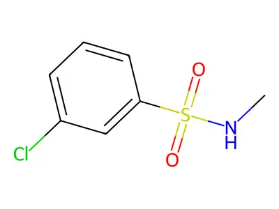 3-chloro-N-methylbenzenesulfonamide structure