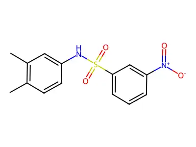 N-(3,4-dimethylphenyl)-3-nitrobenzenesulfonamide structure