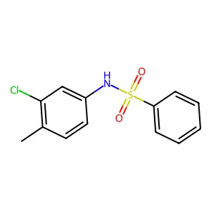 N-(3-氯-4-甲基苯基)苯磺酰胺 structure