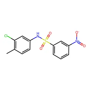 N-(3-chloro-4-methylphenyl)-3-nitrobenzenesulfonamide structure