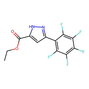 ethyl 3-(2,3,4,5,6-pentafluorophenyl)-1H-pyrazole-5-carboxylate structure