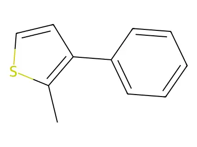 2-Methyl-3-phenylthiophene structure