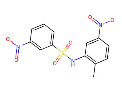 3,5'-Dinitro-2'-methylbenzenesulfonanilide structure