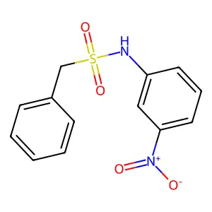 N-(3-nitrophenyl)-1-phenylmethanesulfonamide structure