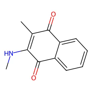 1,4-Naphthalenedione, 2-methyl-3-(methylamino)- structure