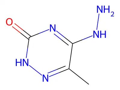 5-Hydrazinyl-6-methyl-2,3-dihydro-1,2,4-triazin-3-one structure