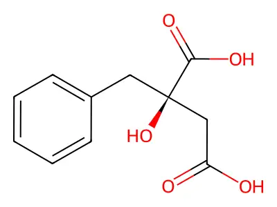 2-[Hydroxy(phenyl)methyl]butanedioic acid structure
