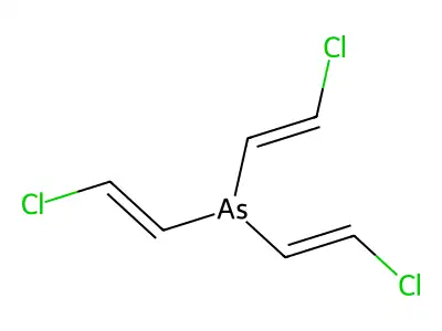 Arsine, tris(2-chloroethenyl)-, (E,E,E)- structure
