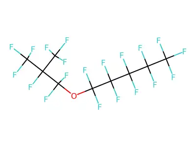 Perfluoro-2-trifluoromethyl-4-oxanonane structure