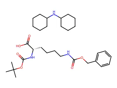 Boc-lys(Z)-OH dcha structure