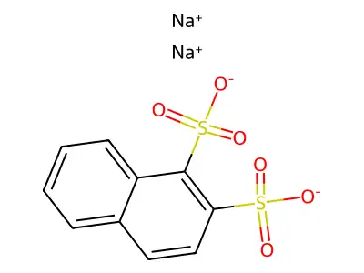 Disodium naphthalenedisulphonate structure