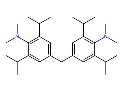 4,4'-Methylenebis(2,6-diisopropyl-N,N-dimethylaniline) structure