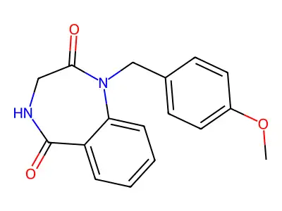 1-(4-Methoxybenzyl)-3,4-dihydro-1H-benzo[e][1,4]diazepine-2,5-dione structure