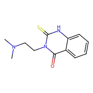 3-[2-(dimethylamino)ethyl]-2-thioxo-2,3-dihydroquinazolin-4(1H)-one structure
