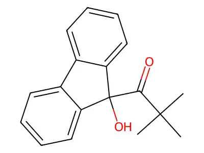 9-Hydroxy-9-pivaloylfluorene structure