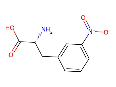 3-Nitro-L-phenylalanine structure