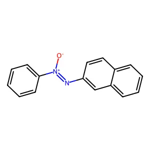 Naphthalen-2-ylimino-oxido-phenylazanium structure