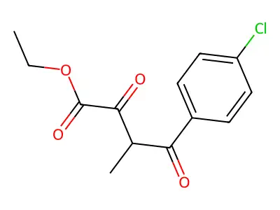 Ethyl 4-(4-chlorophenyl)-3-methyl-2,4-dioxobutanoate structure