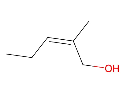 2-Penten-1-ol, 2-methyl-, (Z)- structure