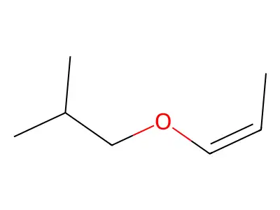 cis-1-Propenyl isobutyl ether structure