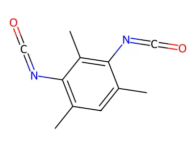 2,4,6-Trimethyl-1,3-phenylene diisocyanate structure