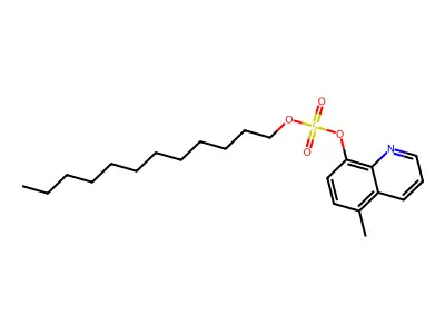 Dodecyl 5-methyl-8-quinolyl sulphate structure