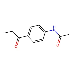 N-[4-(1-氧代丙基)苯基]乙酰胺 structure