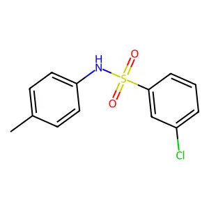 3-chloro-N-(4-methylphenyl)benzenesulfonamide structure