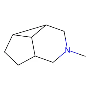 1H-4-Azacycloprop[cd]indene, octahydro-4-methyl- structure