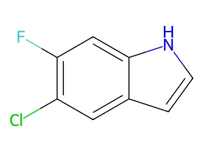 5-chloro-6-fluoro-1H-indole structure