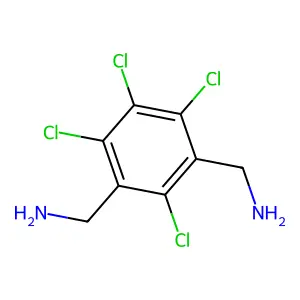 2,4,5,6-四氯-1,3-苯二甲基胺 structure