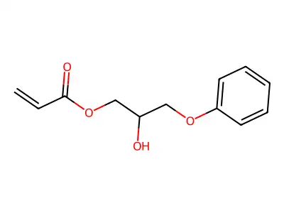 2-羟基-3-苯氧基丙基丙烯酸酯 structure
