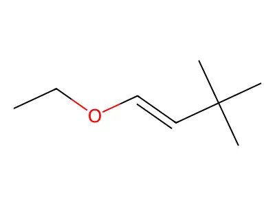 Ether, 3,3-dimethyl-1-butenyl ethyl structure
