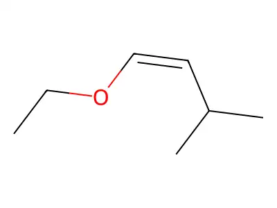(1E)-1-ethoxy-3-methylbut-1-ene structure