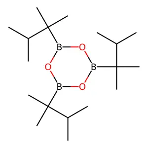 Boroxin, tris(2,3-dimethylbut-2-yl)- structure