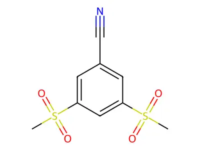3,5-Bis(methylsulfonyl)benzonitrile structure